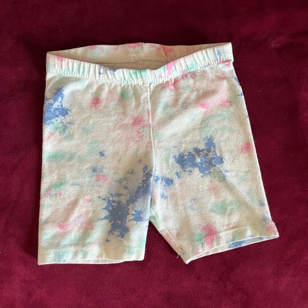 Cat & Jack 2T tide dye biker shorts